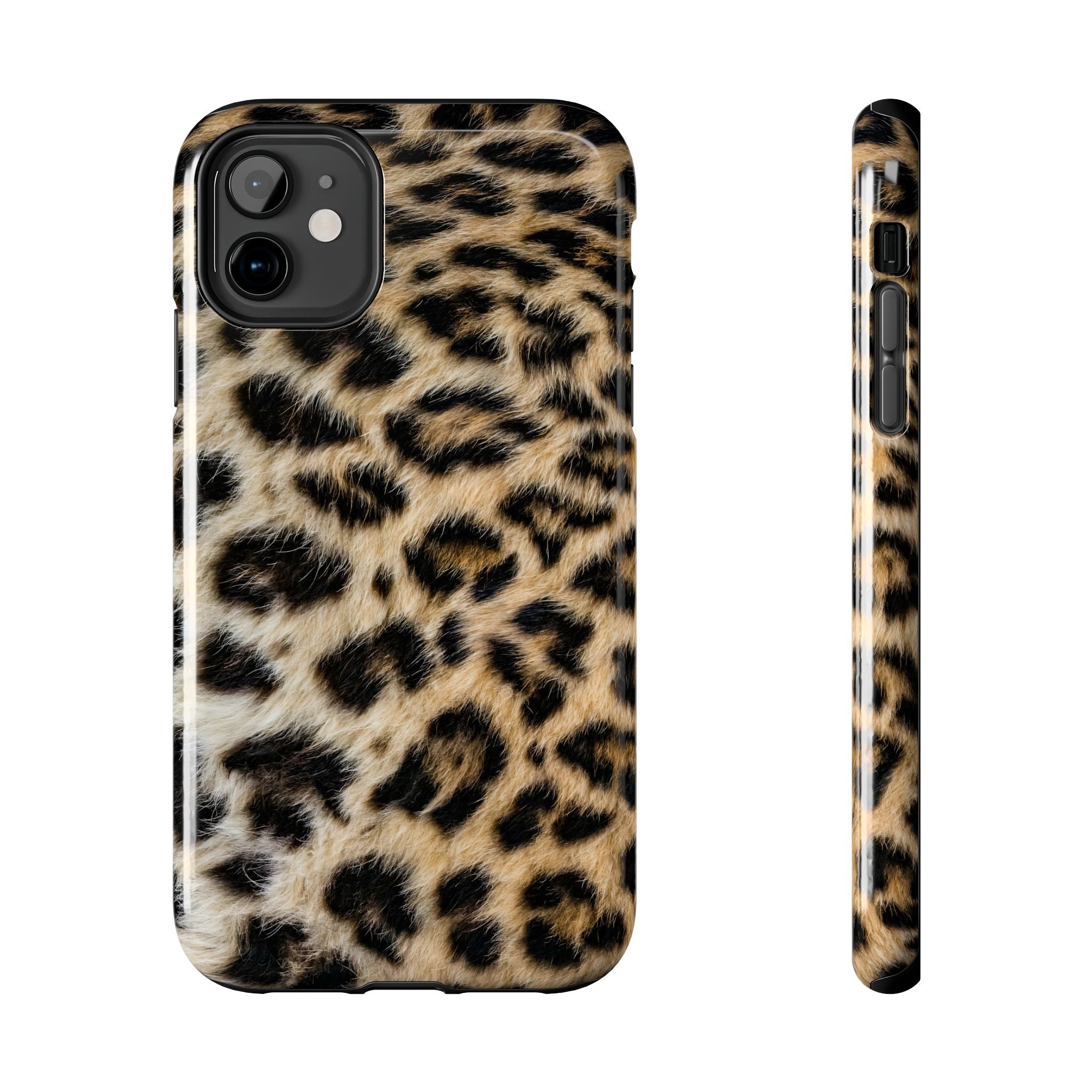 Estuche para iPhone con estampado de leopardo marrón y estilo urbano chic