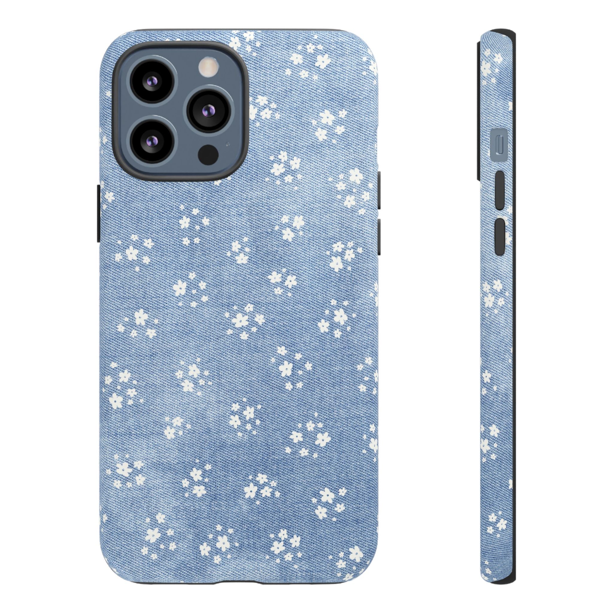 Denim Daisy Phone Case