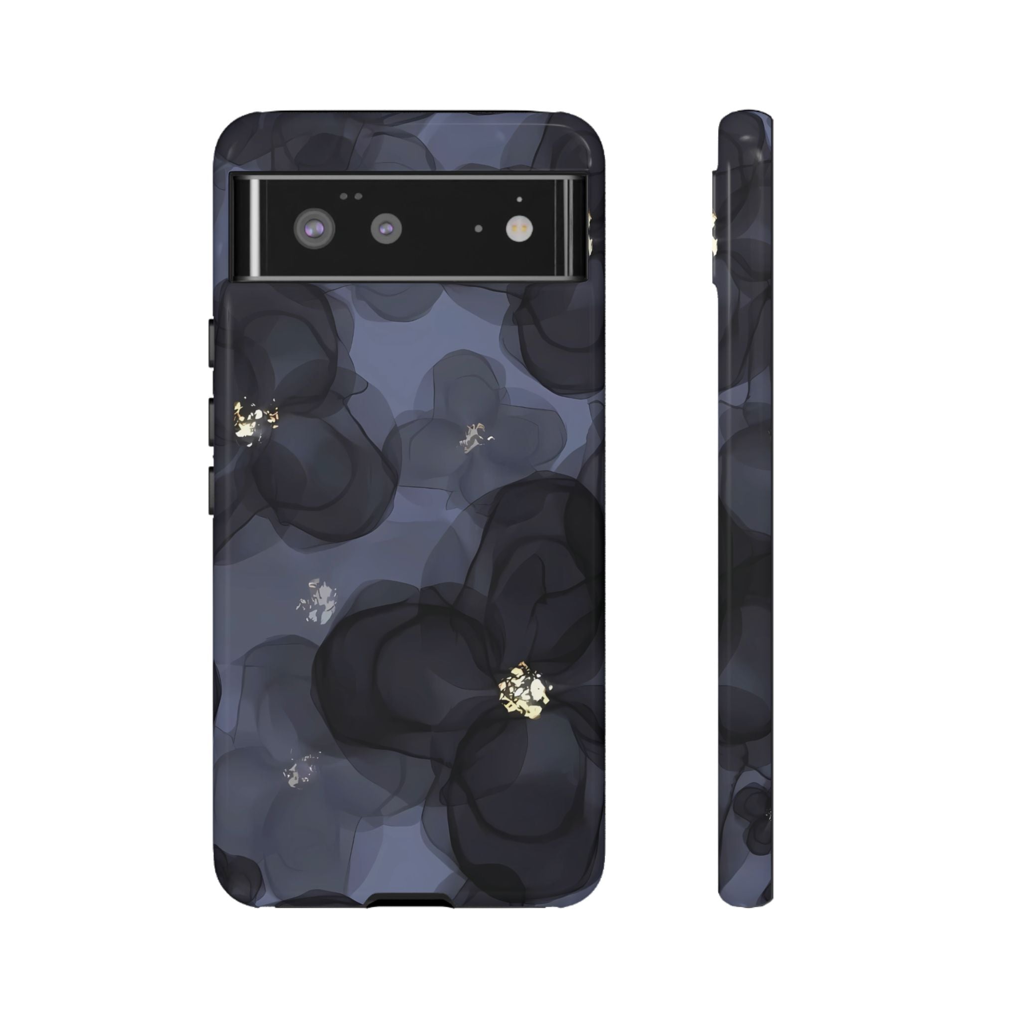 Doble exposición | Estuche con diseño floral llamativo