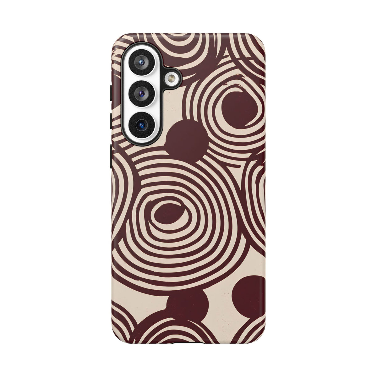 Retrograde | Burgundy Retro Geometric Galaxy Case