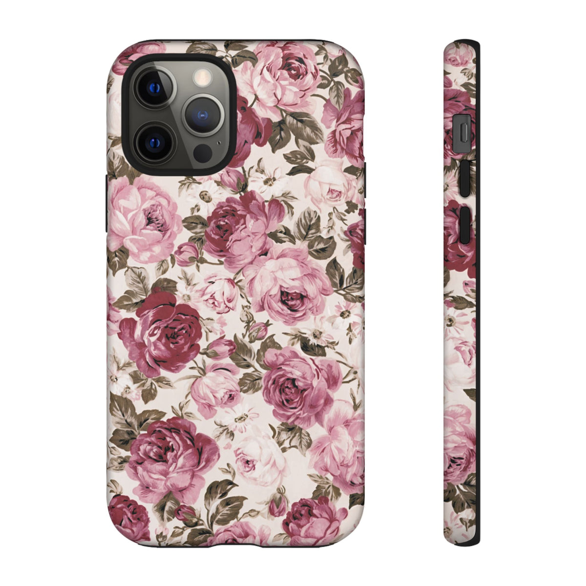 Love Story | Vintage Pink Rose Floral iPhone Case