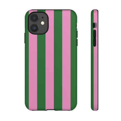 Retro Stripe | Pink & Green Y2K Case