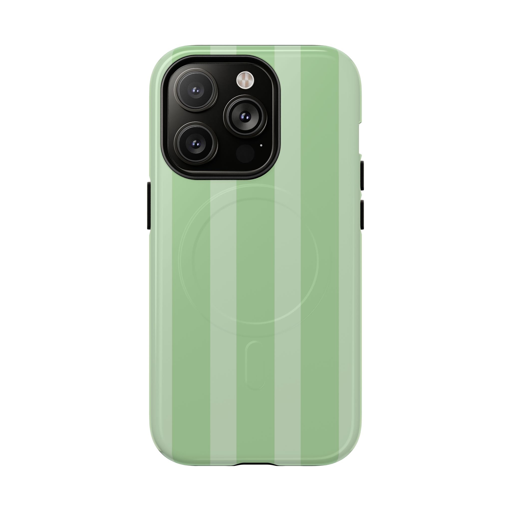 Pistachio Green Striped MagSafe Case
