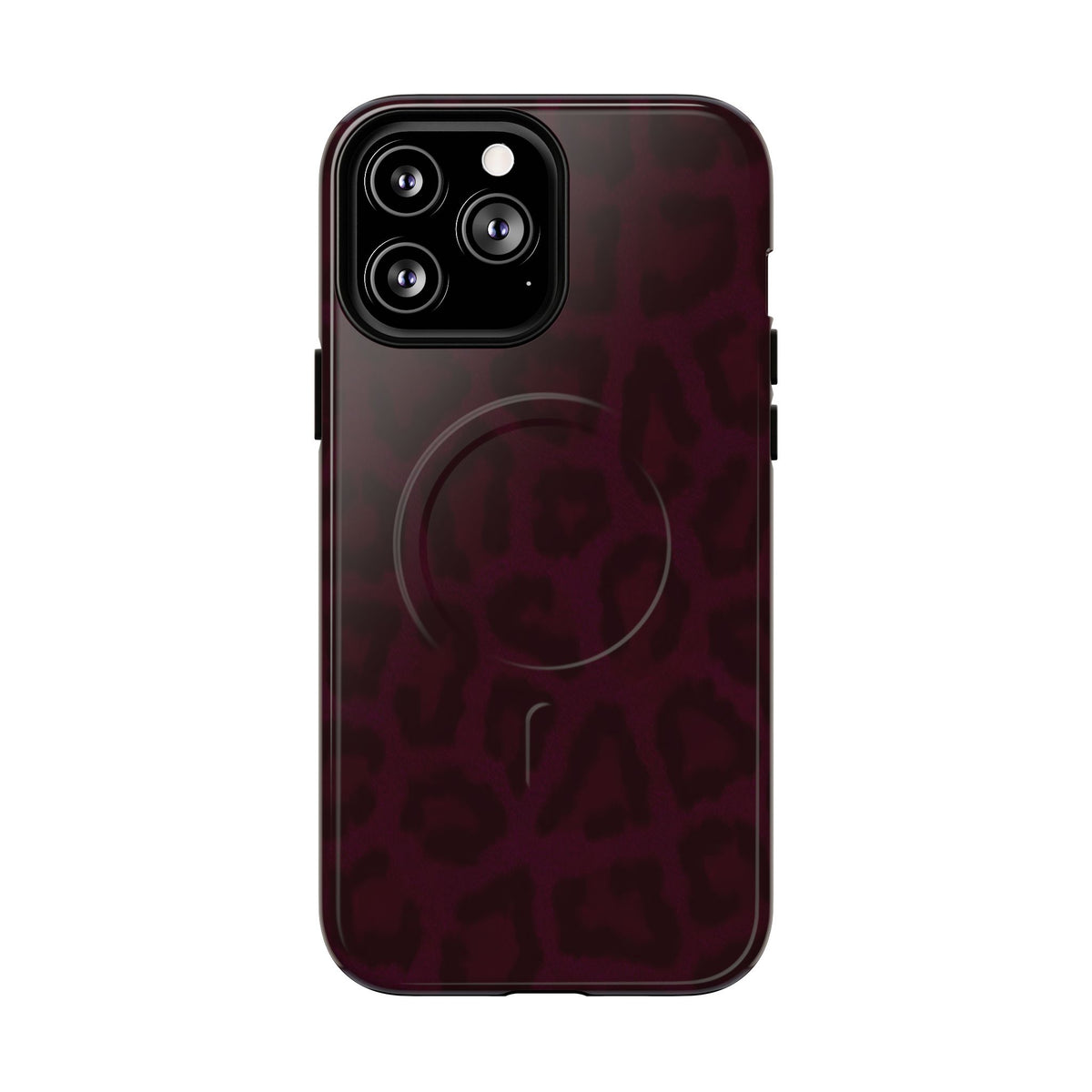 Black Cherry | Burgundy Leopard MagSafe Case
