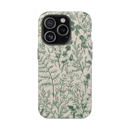 Sage Botanical | Green Floral MagSafe Case