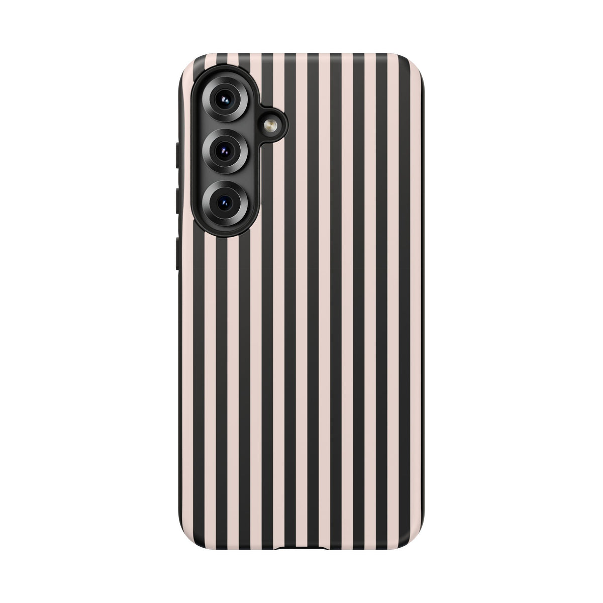 Stripe Tease | Pink & Black Striped Galaxy Case