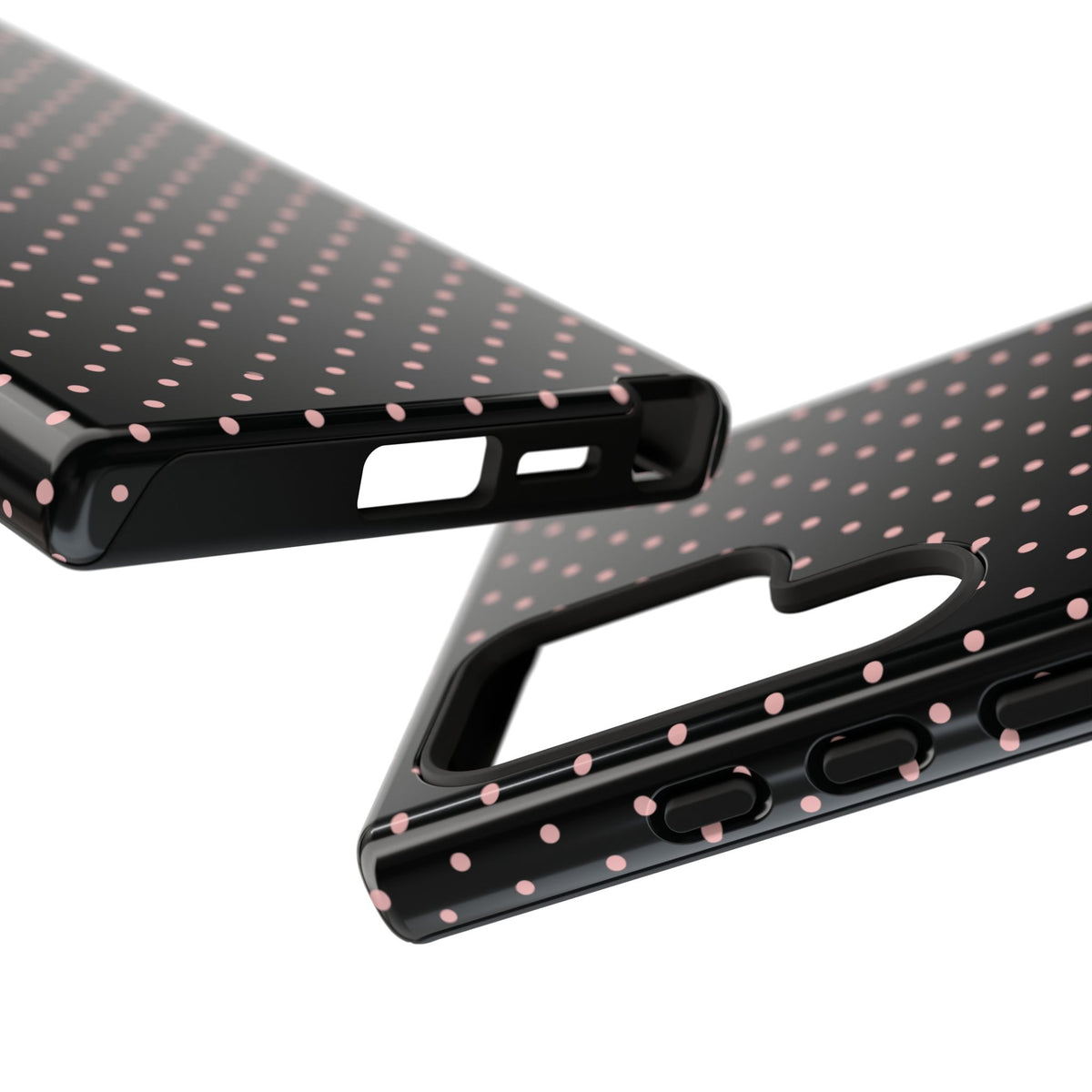 Polka Flirt | Pink & Black Polka Dot Galaxy Case
