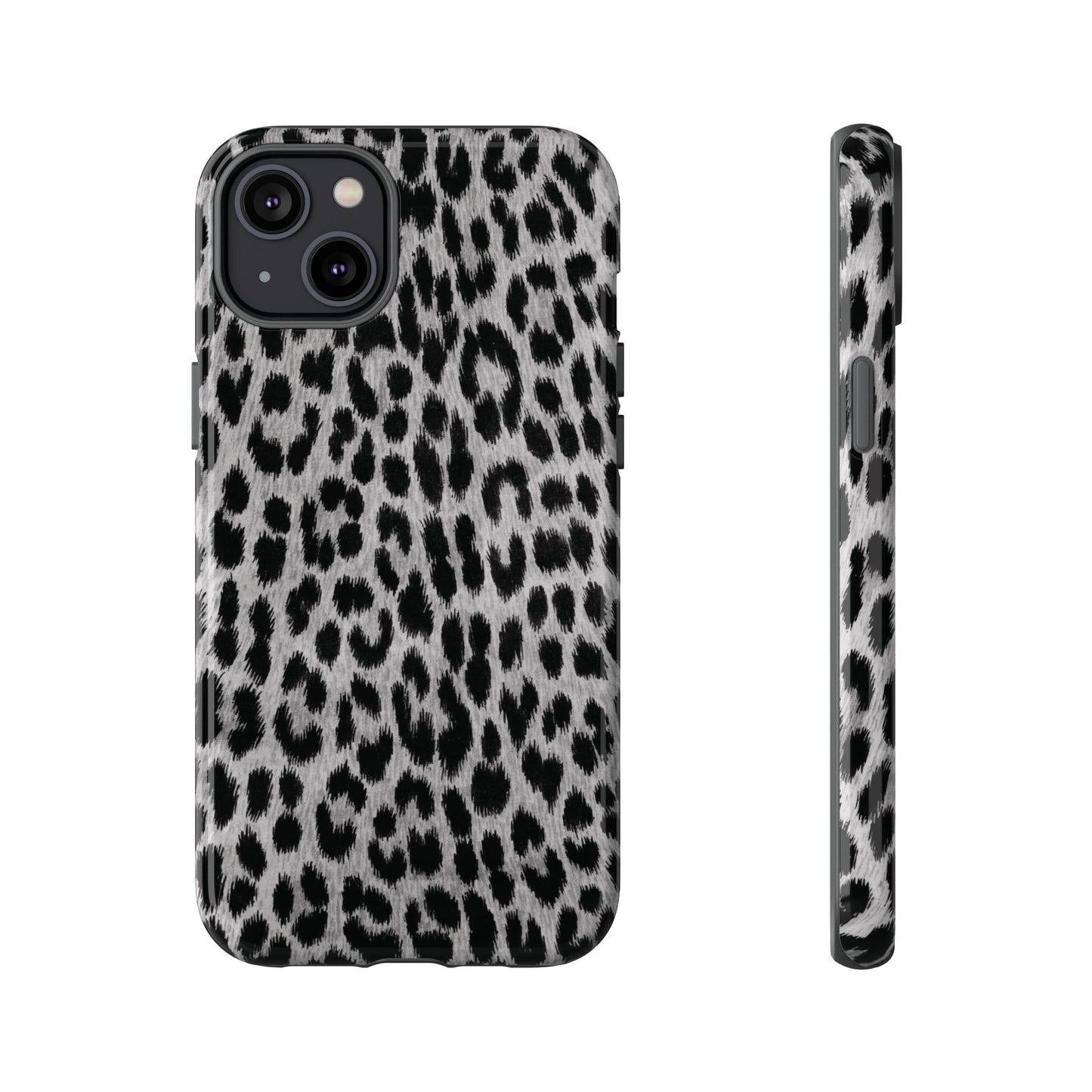 Trendsetter | Gray Leopard Print iPhone Case