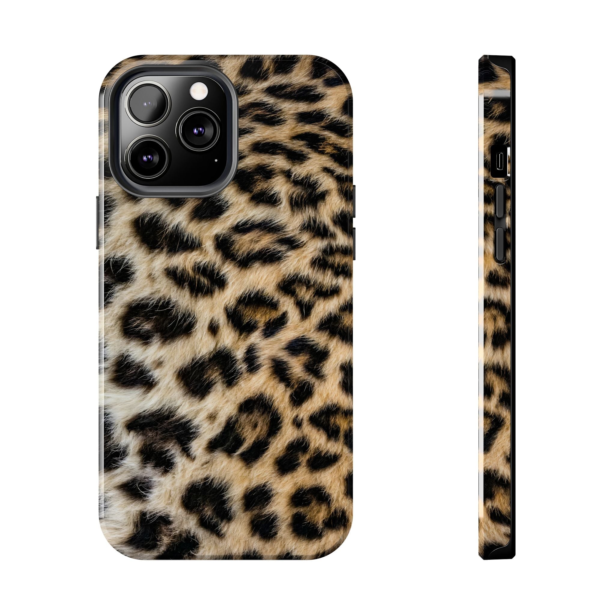 Estuche para iPhone con estampado de leopardo marrón y estilo urbano chic
