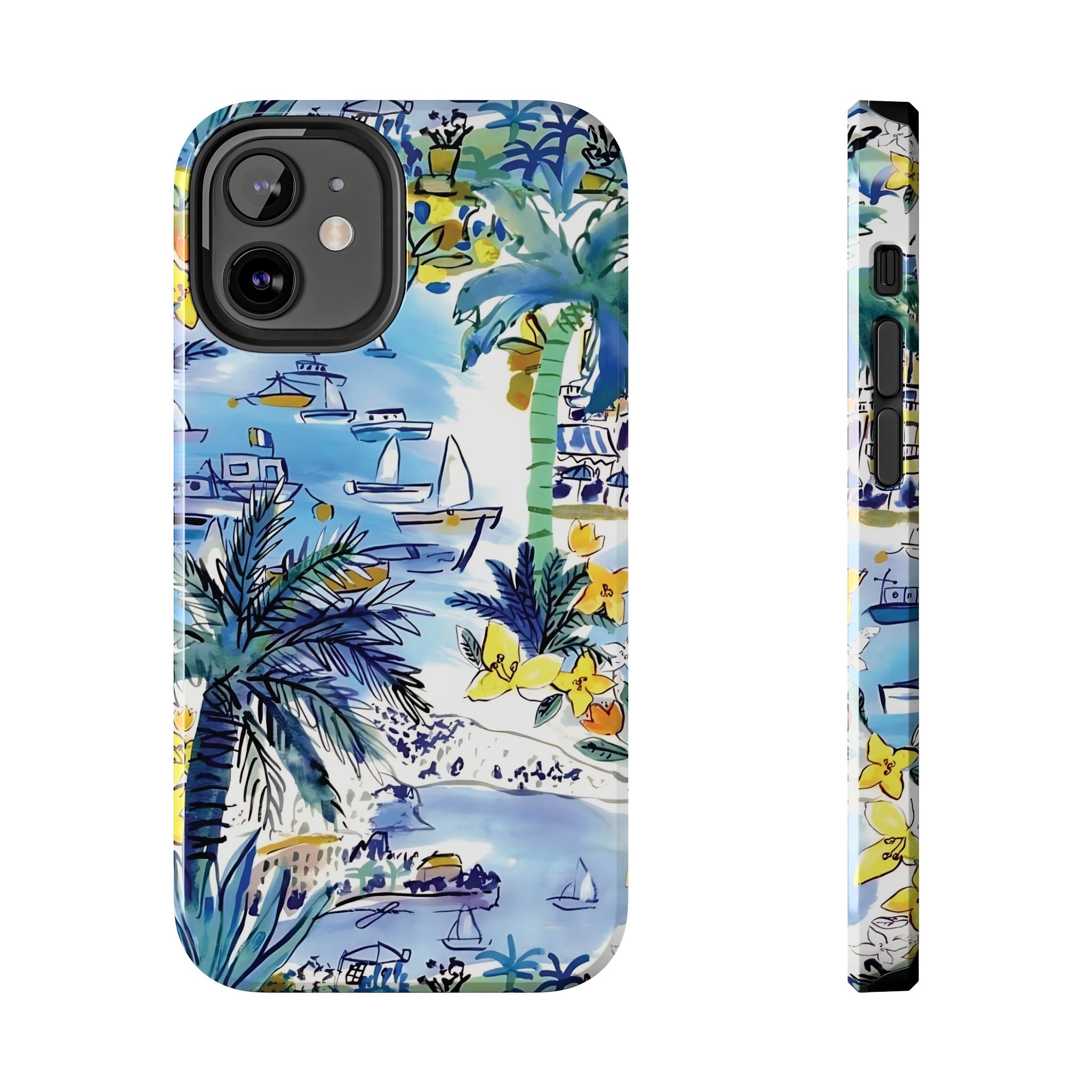 Island Life Watercolor iPhone Case