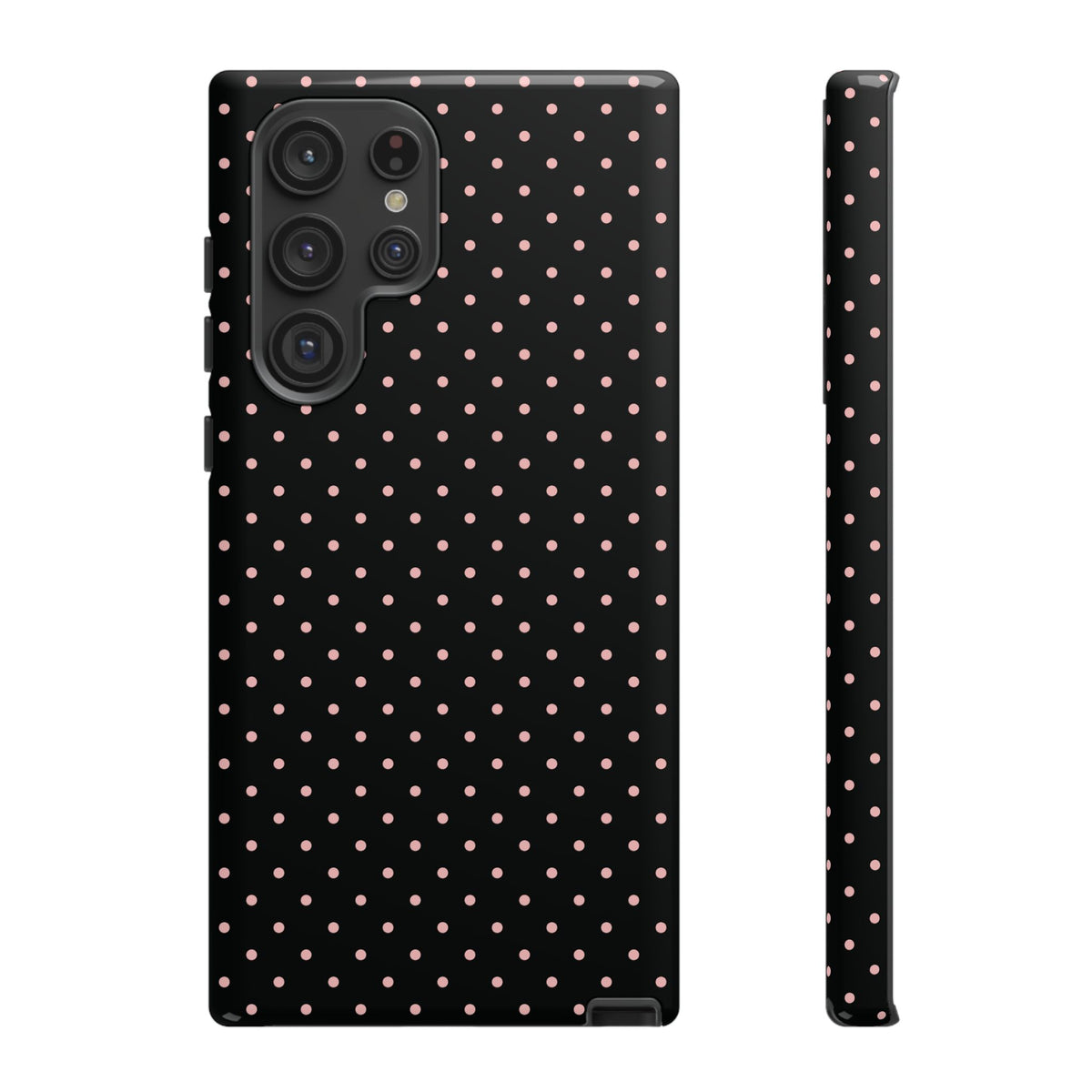 Polka Flirt | Pink & Black Polka Dot Galaxy Case