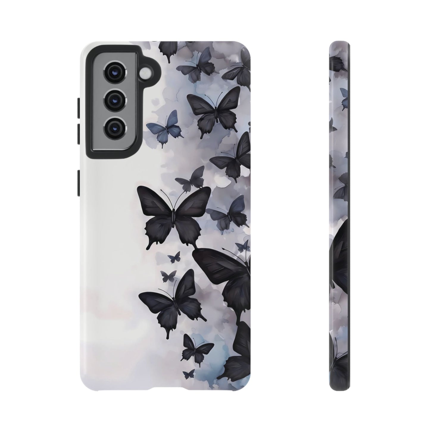 Estuche Galaxy con diseño de mariposas sin límites