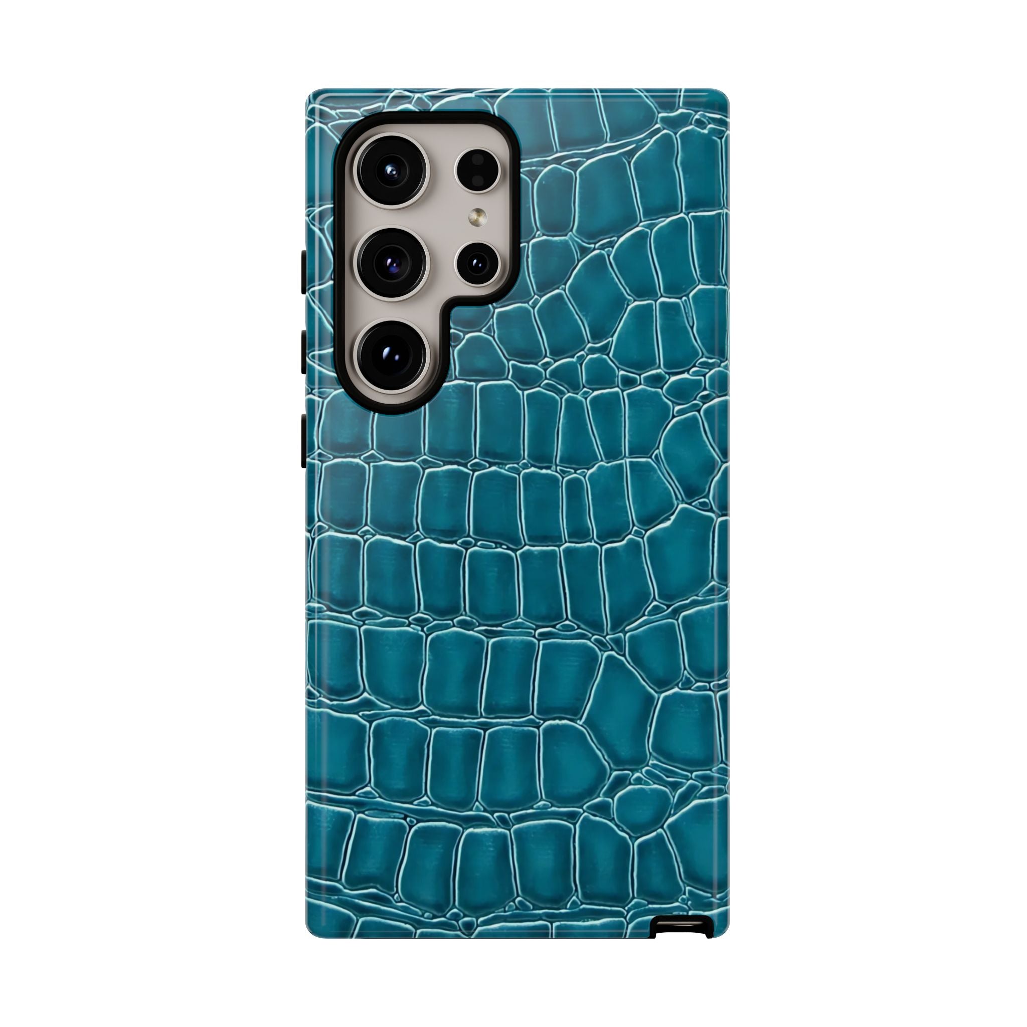 Teal Croc Galaxy Case