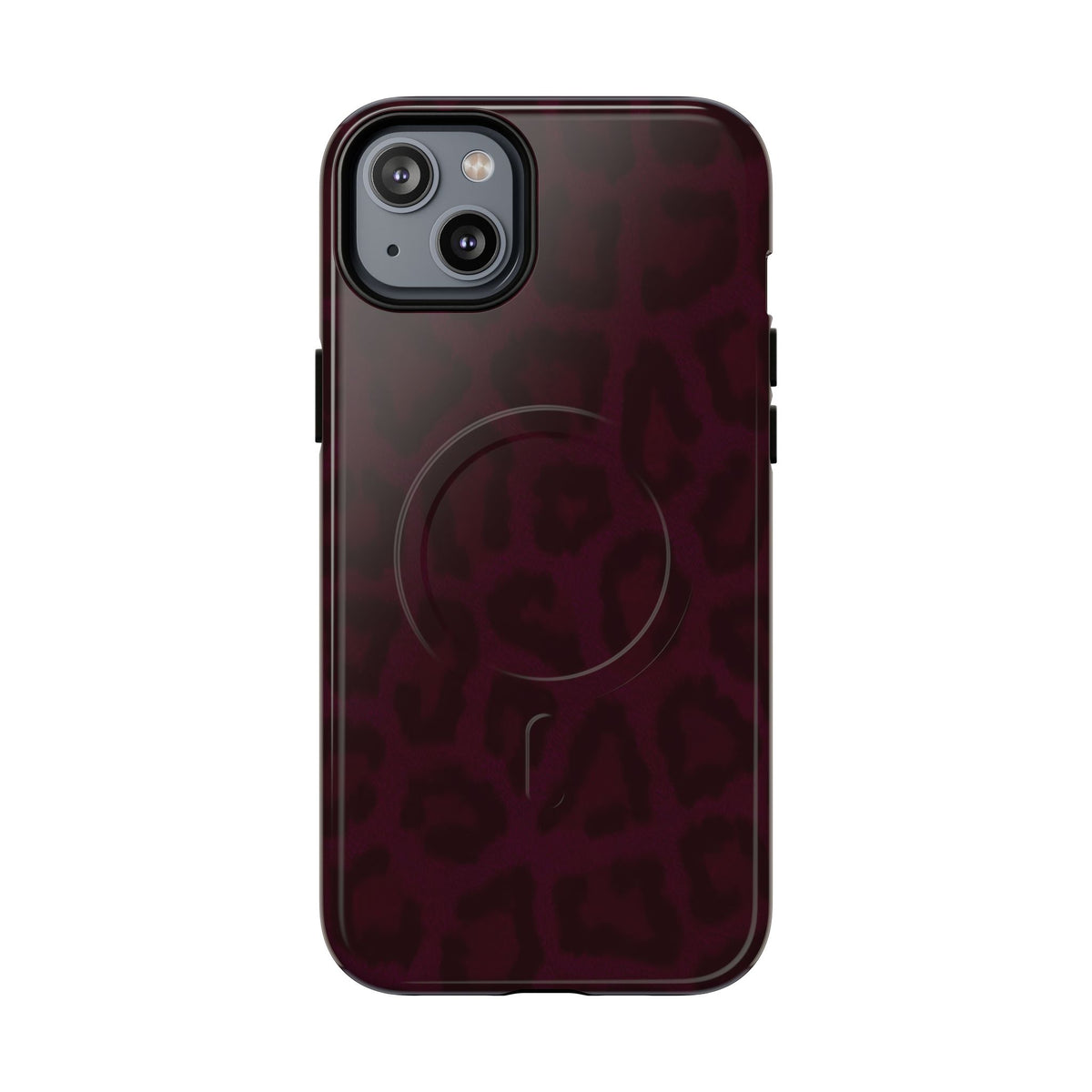 Black Cherry | Burgundy Leopard MagSafe Case