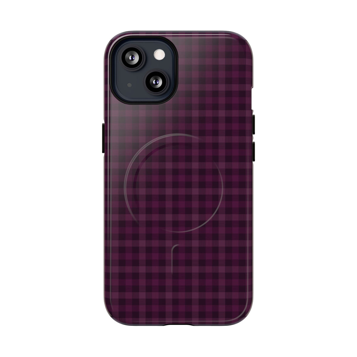 Plum Crush | Purple Plaid MagSafe Case