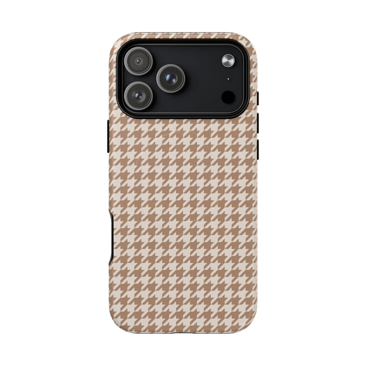 Chic Happens | Camel Houndstooth MagSafe Case