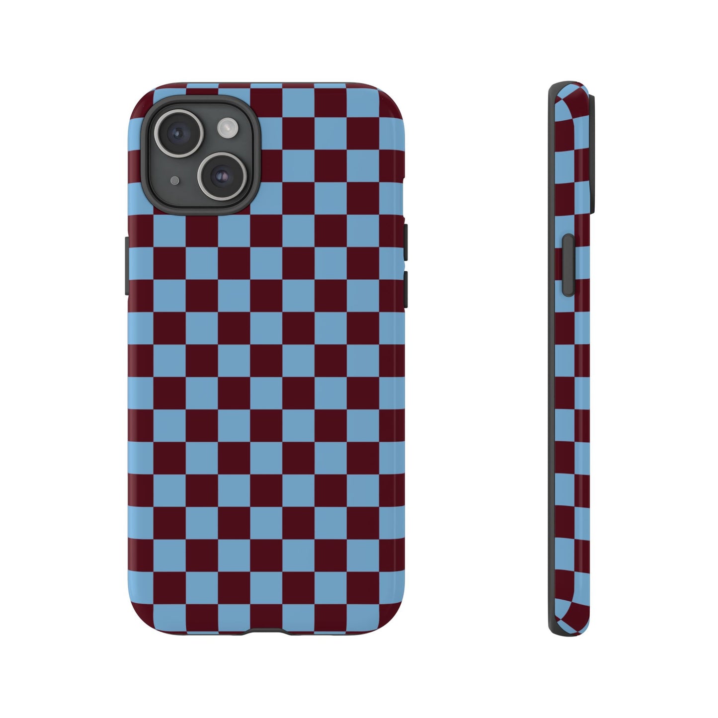 Desprotegido | Funda para iPhone con diseño de tablero de ajedrez retro