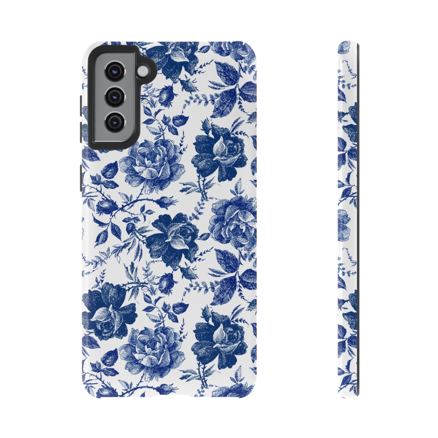 Indigo Rose | Blue Floral Case