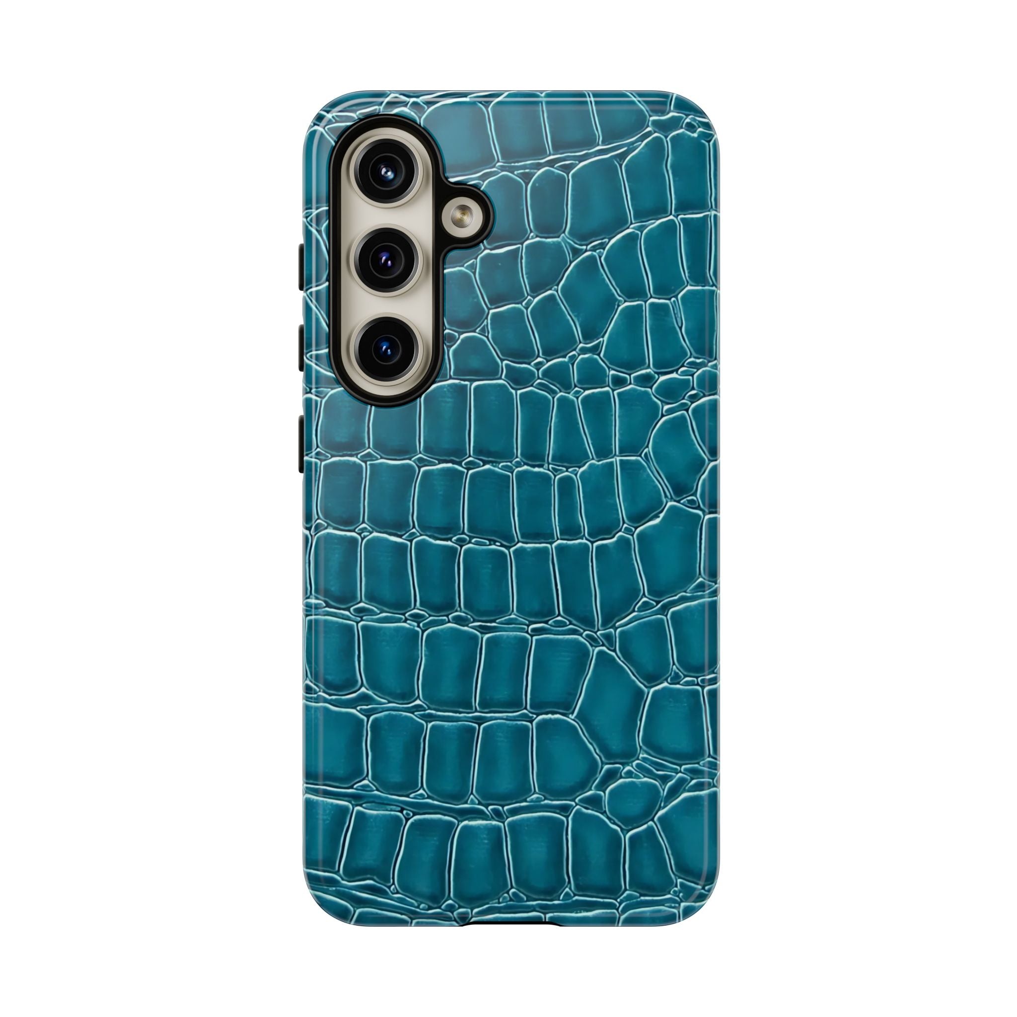 Teal Croc Galaxy Case