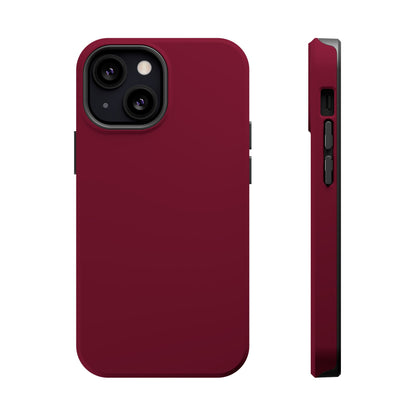 Burgundy Bliss | Satin Finish iPhone Case