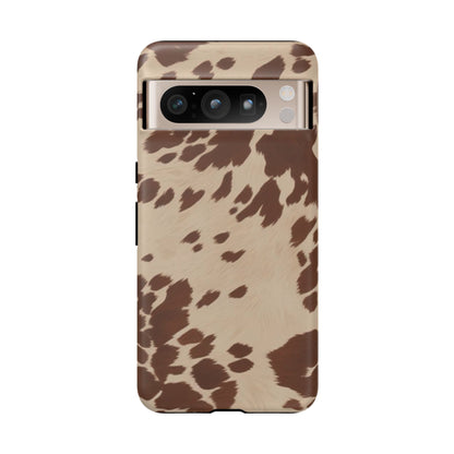 Rodeo Girl | Brown Cow Print Case