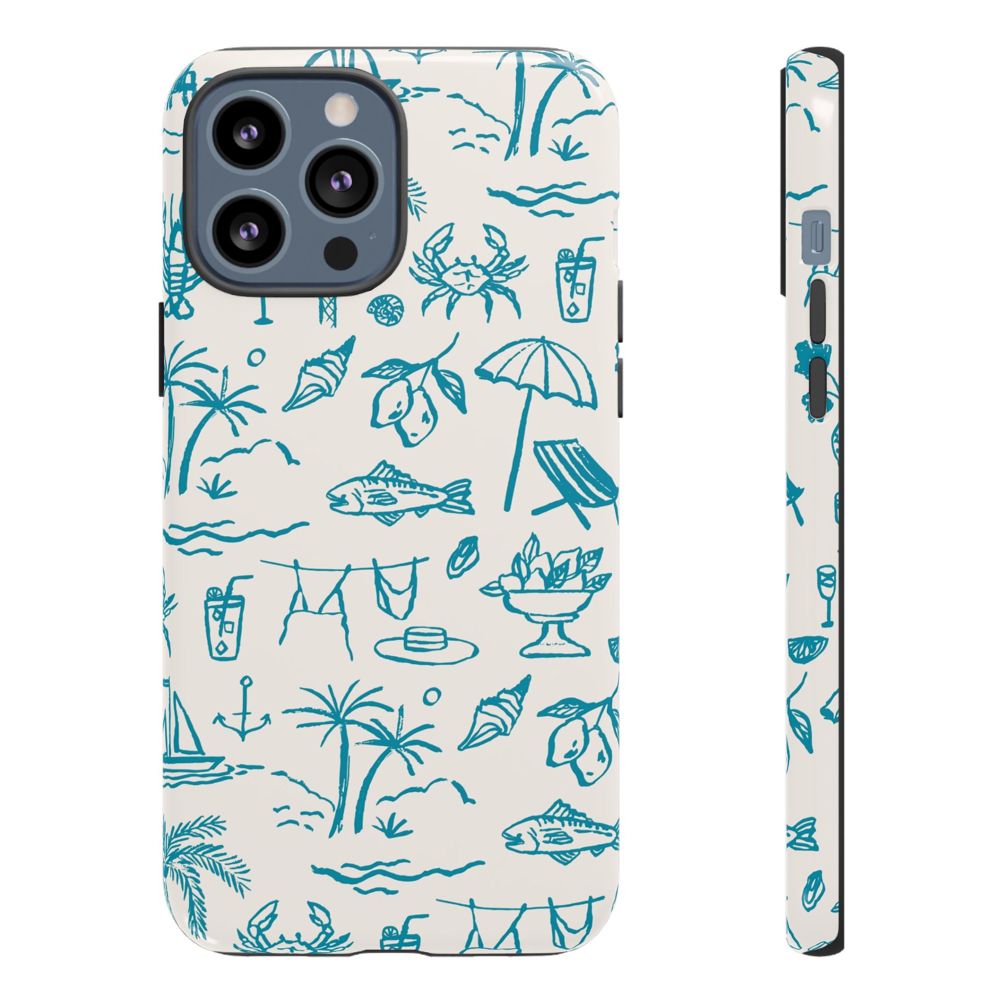 Meet Me Seaside iPhone Case