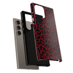 Gone Wild Red Leopard Print Galaxy Case
