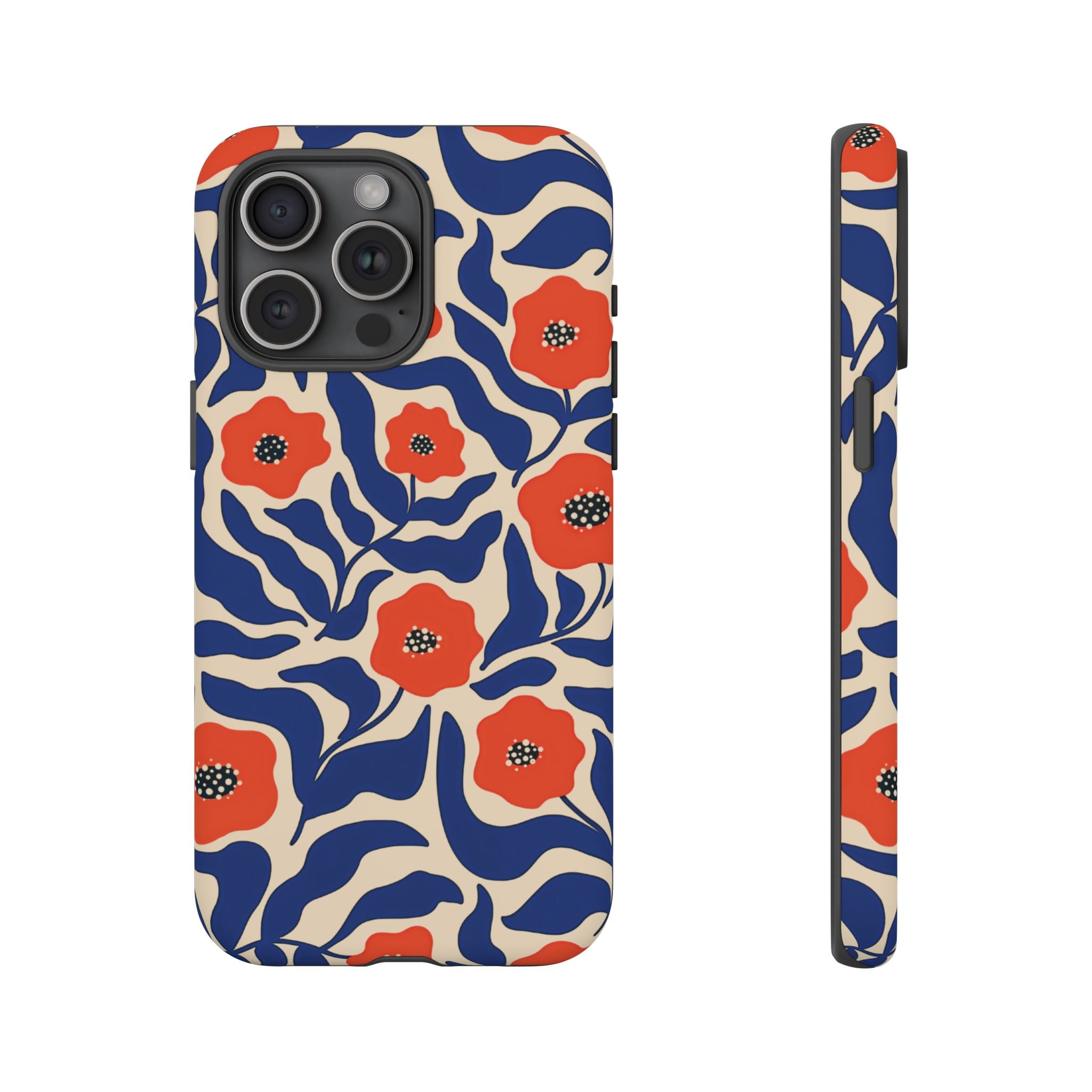 Indigo Poppy Phone Case