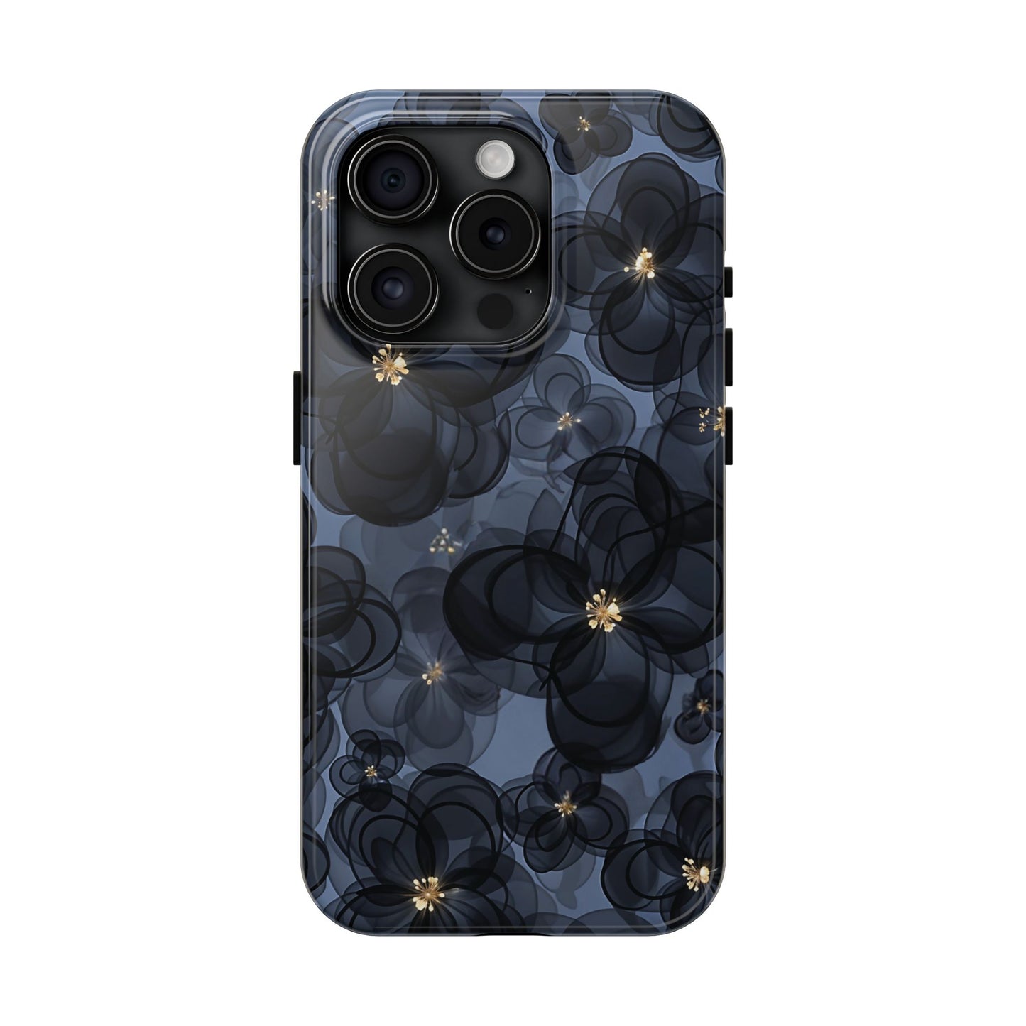 Petal Party | Coque iPhone à motif floral bleu