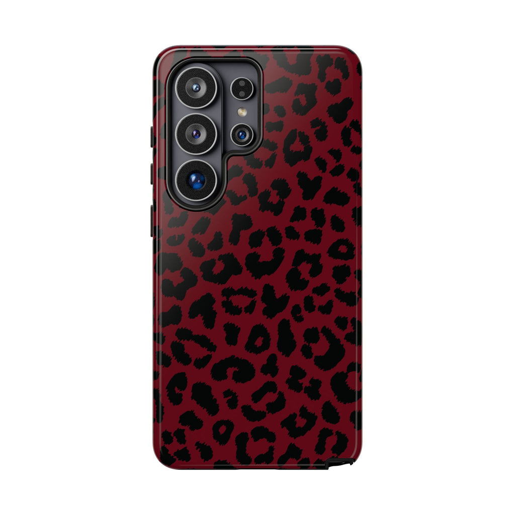 After Dark | Red Leopard Galaxy Case