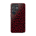 After Dark | Red Leopard Galaxy Case
