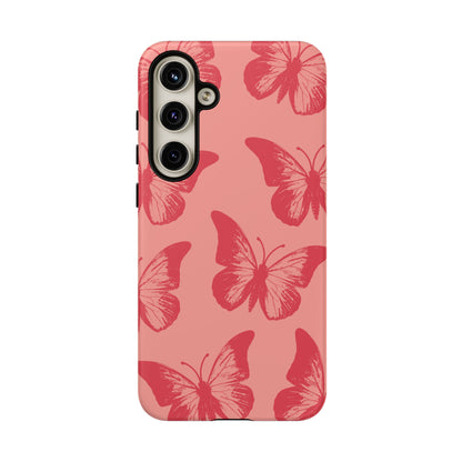 Social Butterfly | Peachy-Pink Butterfly Case