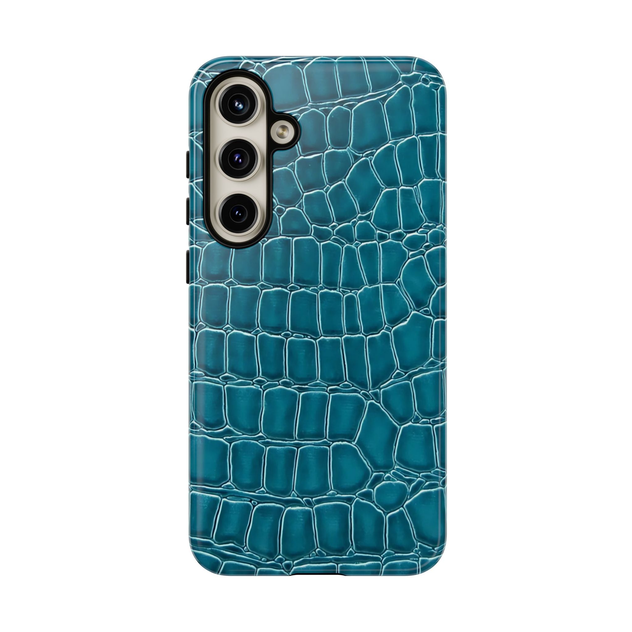 Teal Croc Galaxy Case