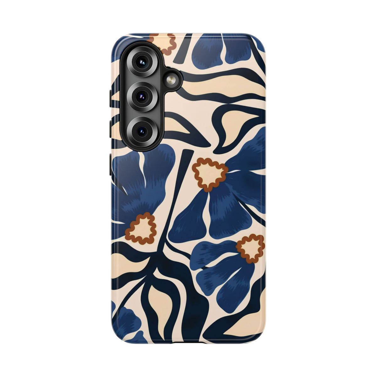 Blue Note | Abstract Blue Floral Samsung Galaxy Case
