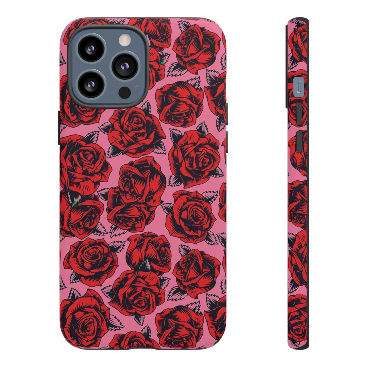 Love Story | Red & Pink Pop Art Rose Floral Case