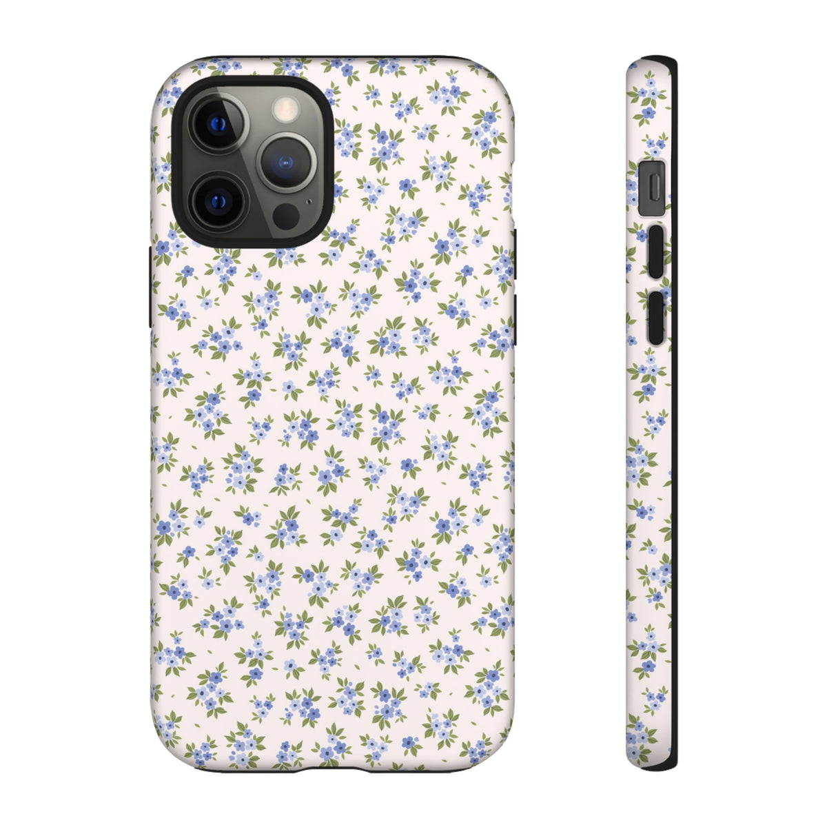 Love Notes | Blue Ditsy Floral iPhone Case