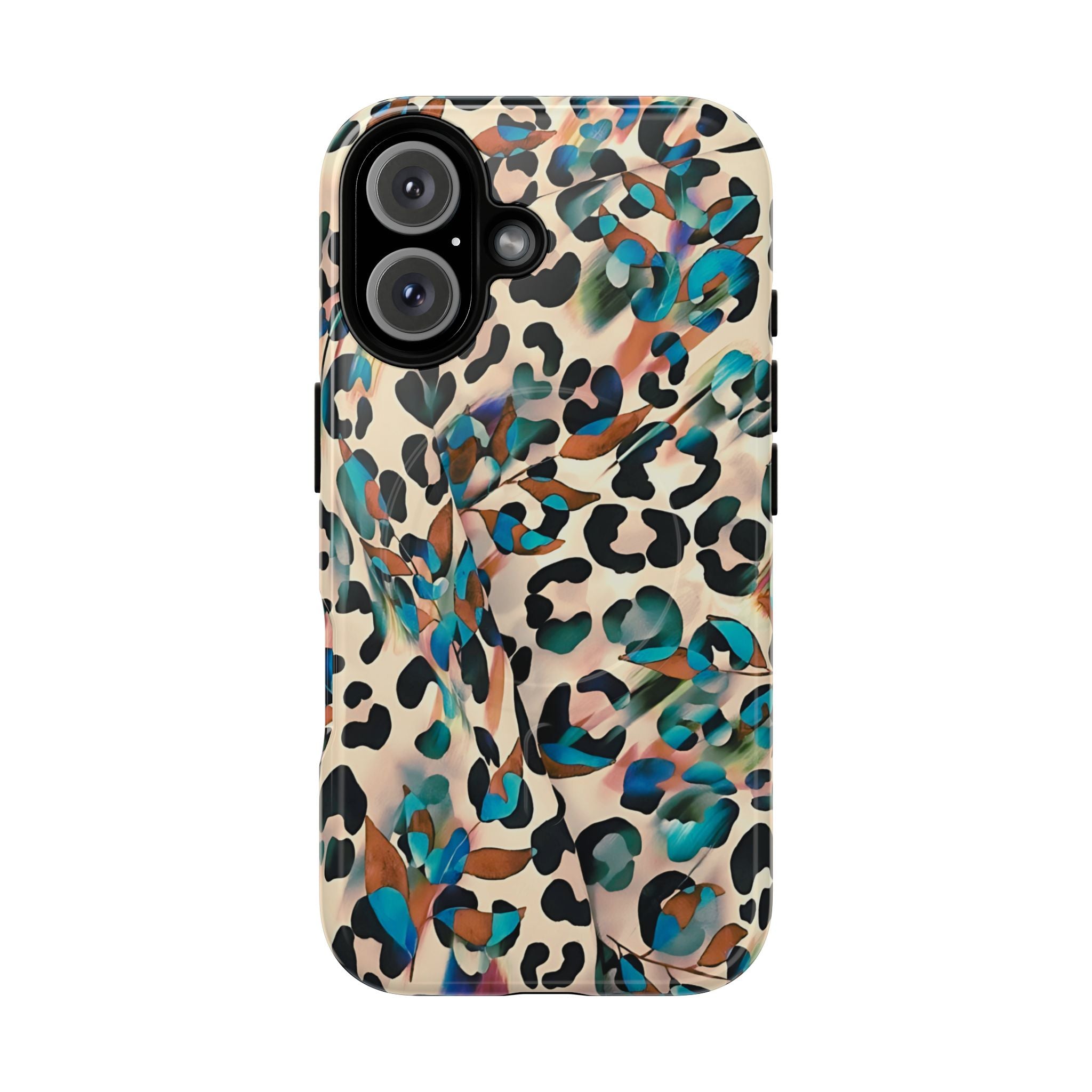 Funda MagSafe con estampado animal artístico y leopardo de ensueño