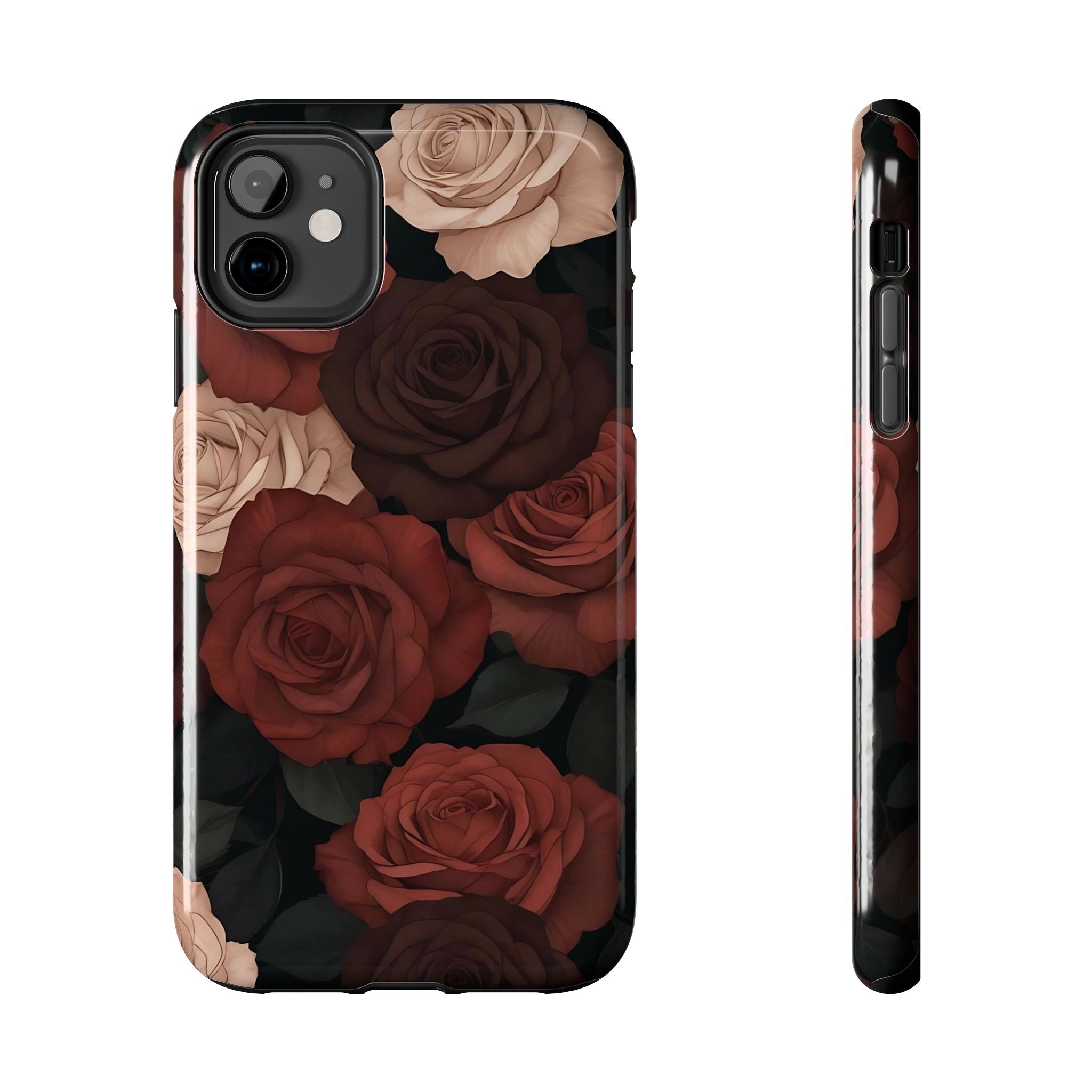 Chocolate Roses Floral iPhone Case