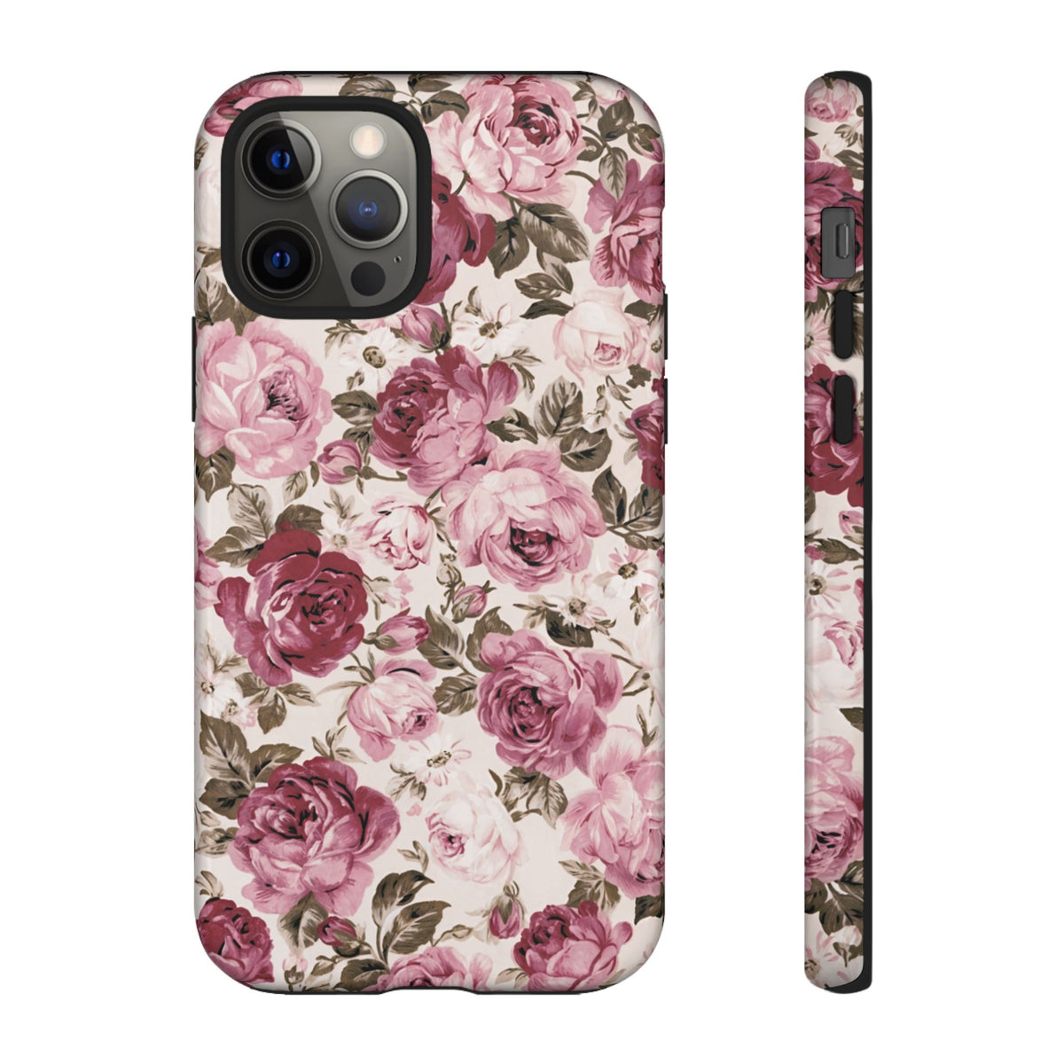 Love Story | Vintage Pink Rose Floral iPhone Case