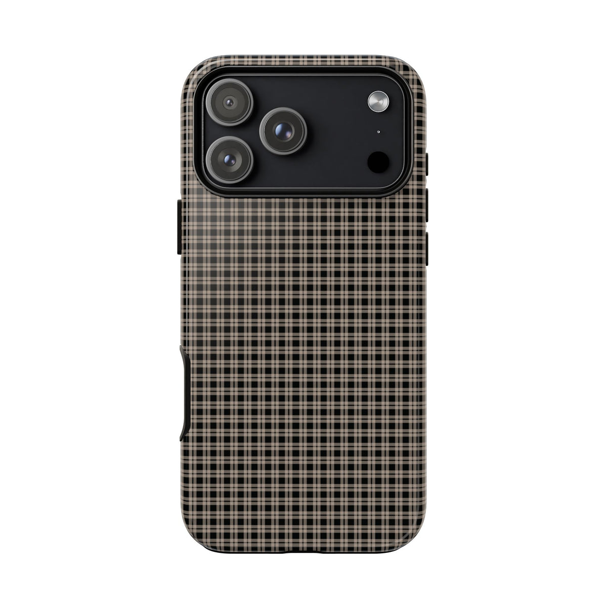 Boyfriend Flannel | Neutral Plaid iPhone Case