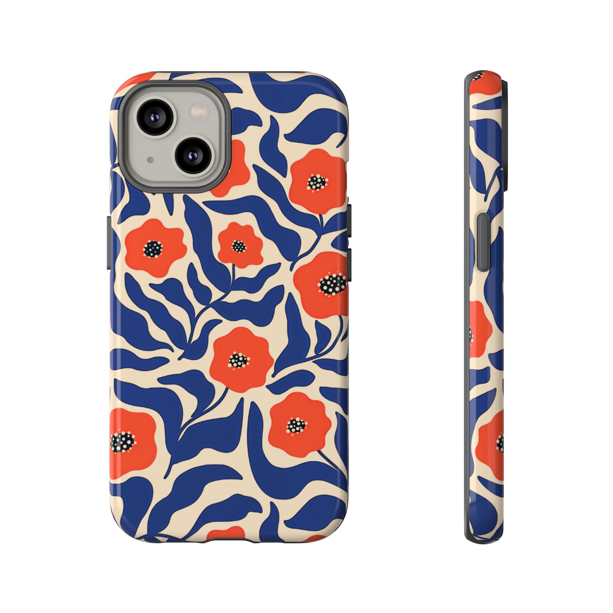 Indigo Poppy Phone Case