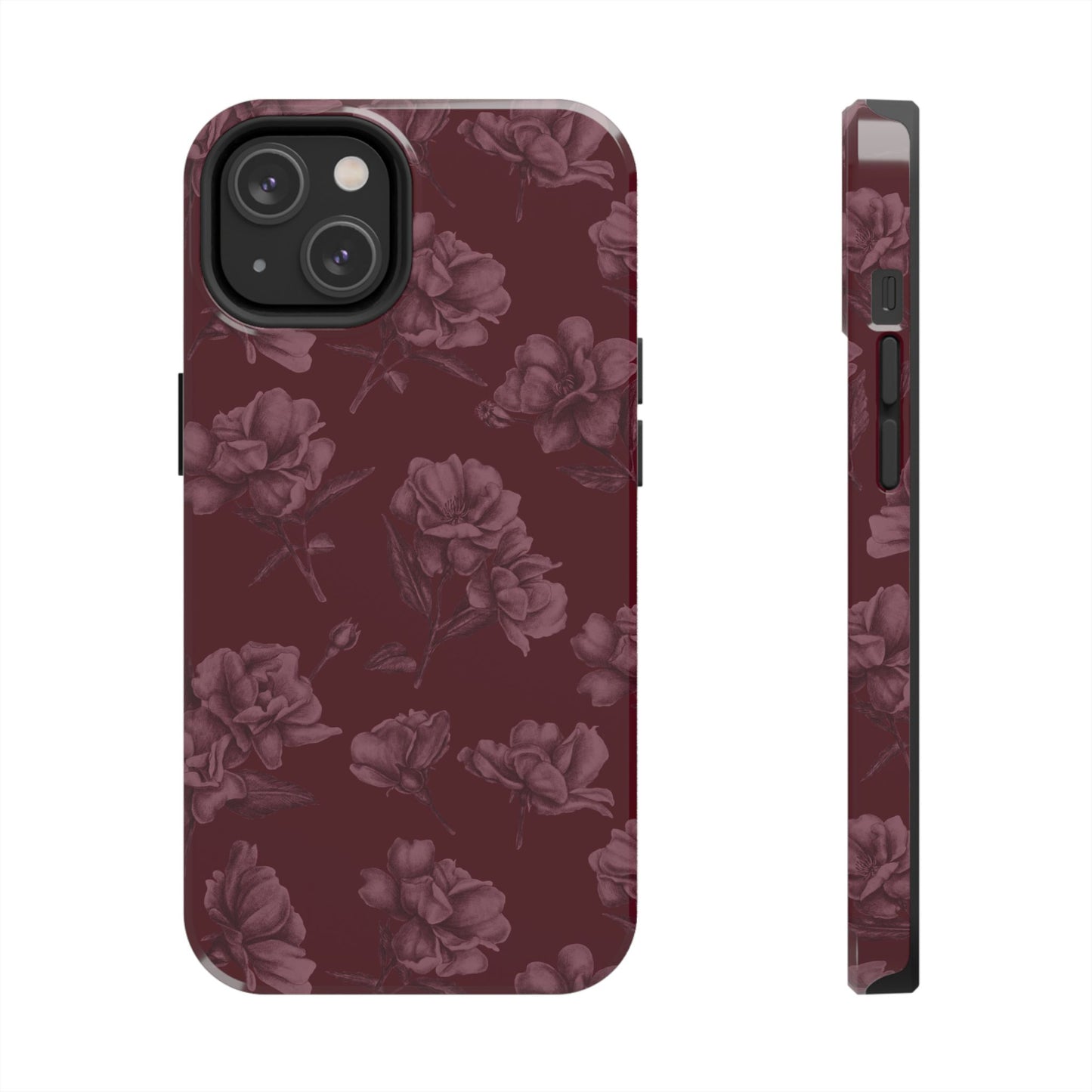 Femme Fatale | Coque iPhone à motif floral foncé