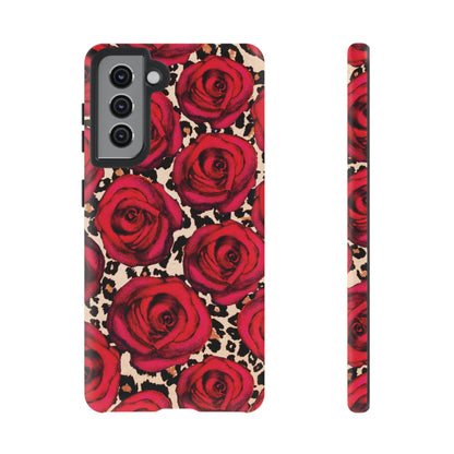 Rose Leopard | Red Floral Case