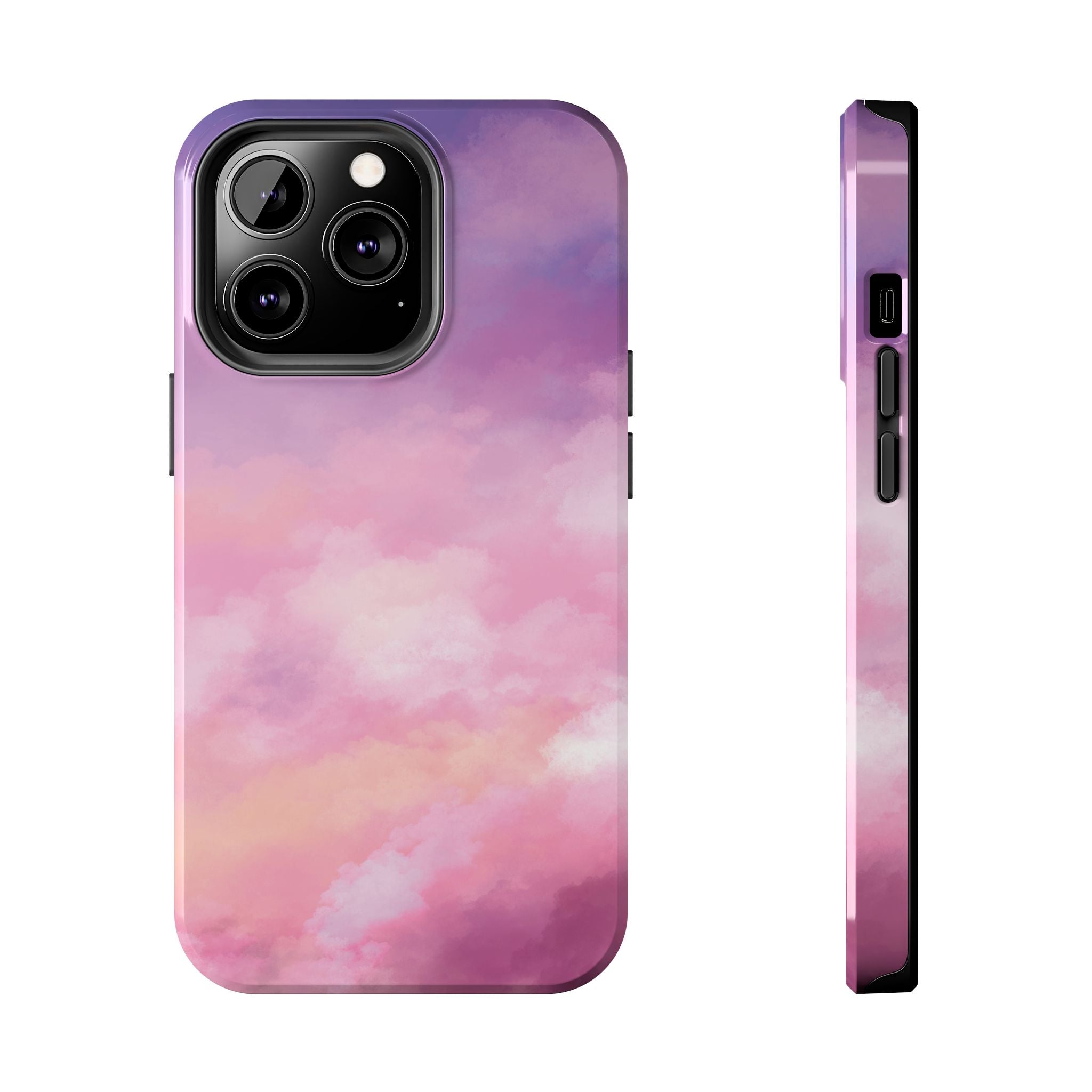 Stormy Purple Abstract iPhone Case
