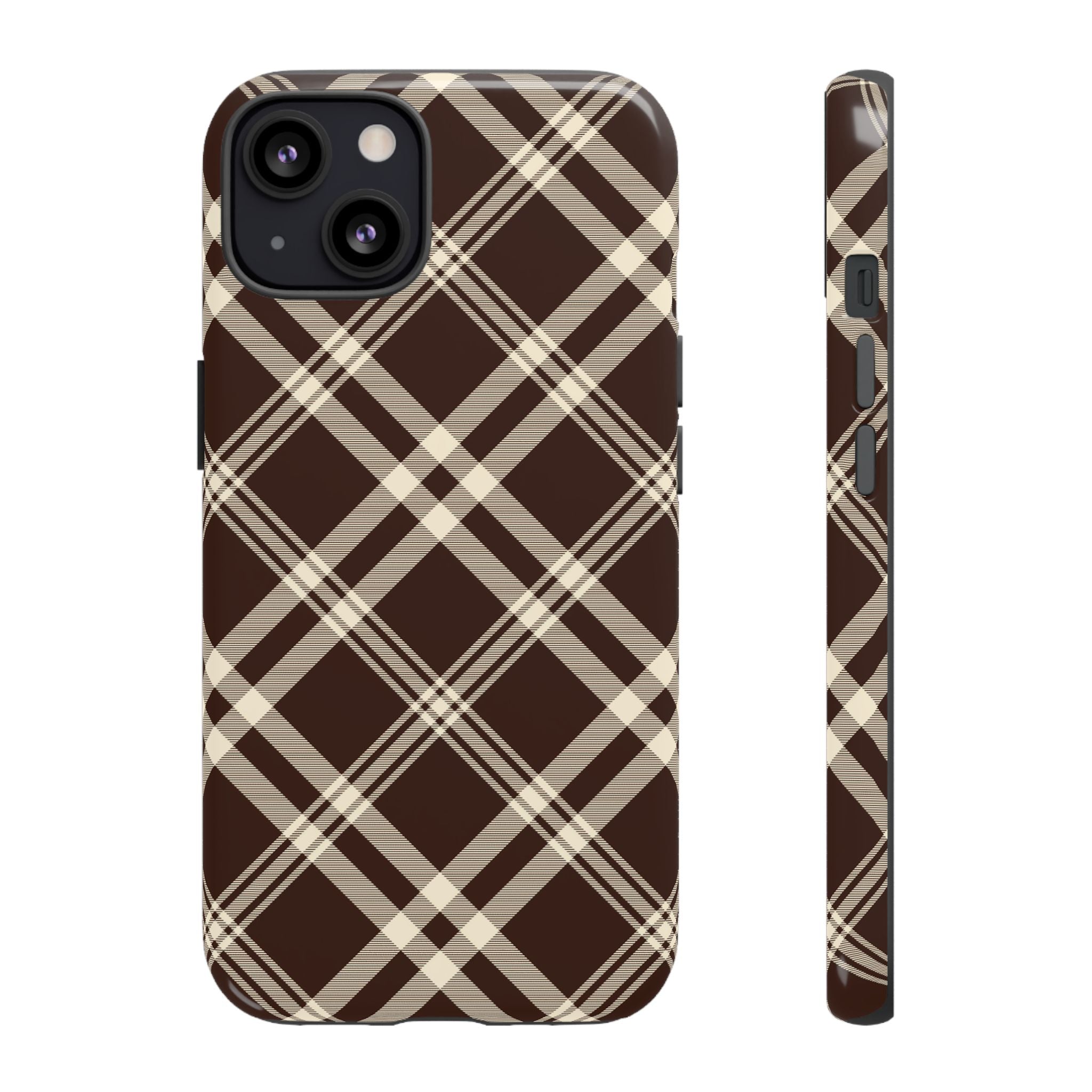 Mocha Plaid | iPhone Case