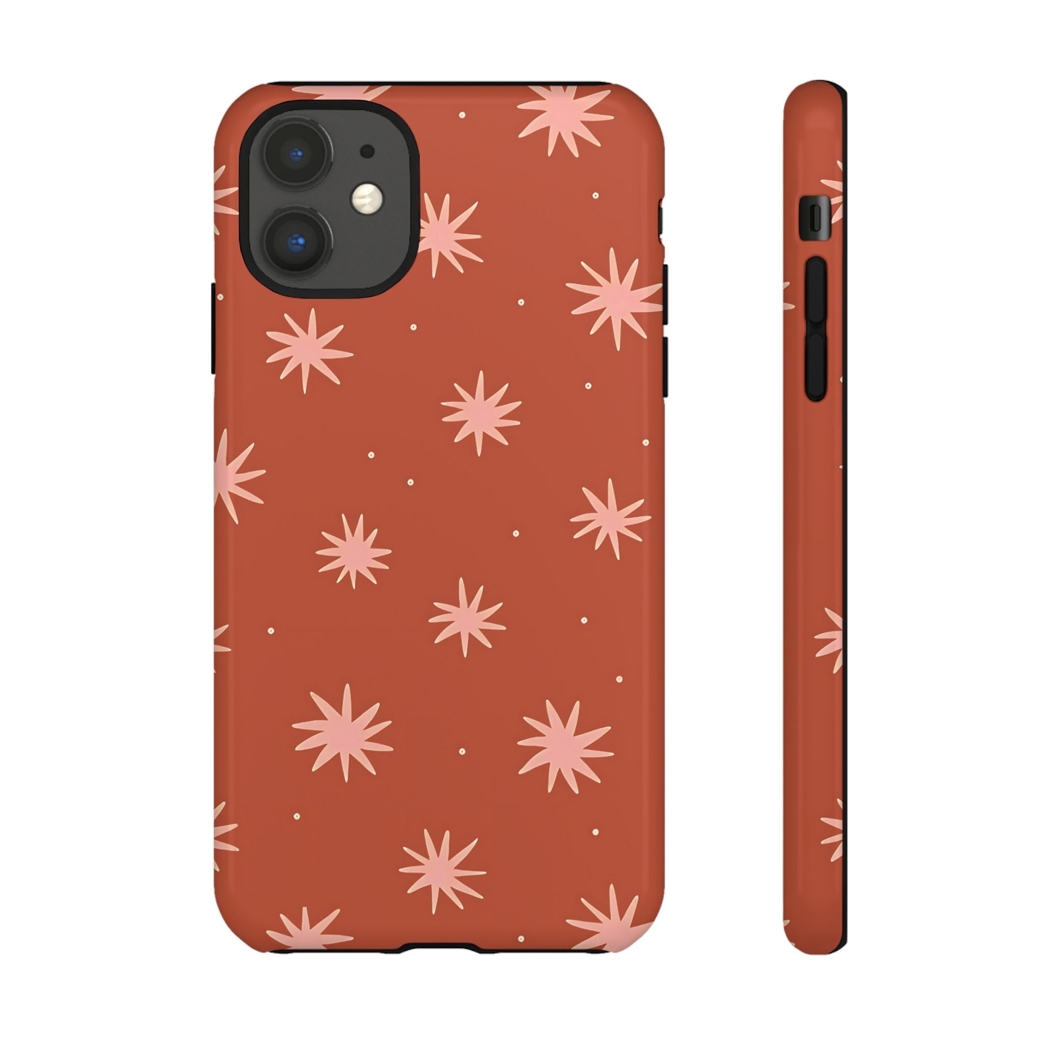 Boho Stars | Coque iPhone rétro orange
