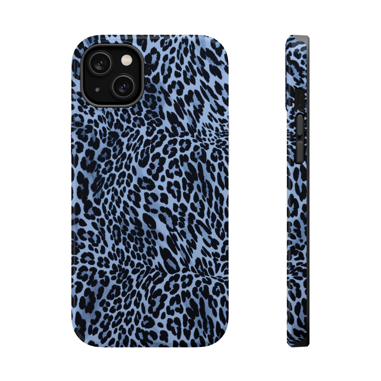 Into the Blue | Blue Leopard Print iPhone Case