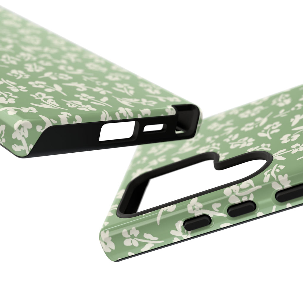 Little Things | Sage Green Ditsy Floral Galaxy Case