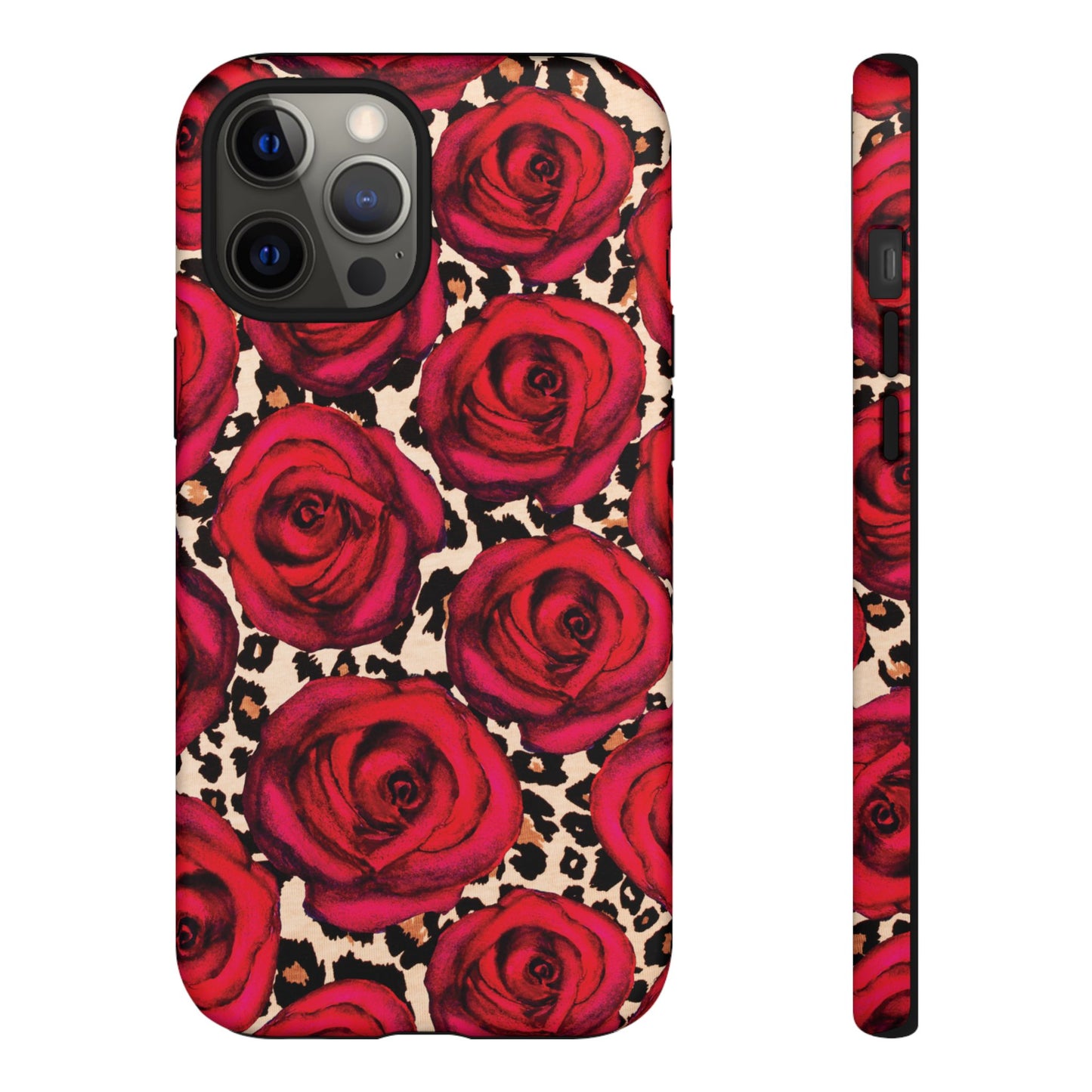 Rose Leopard | Red Floral Case