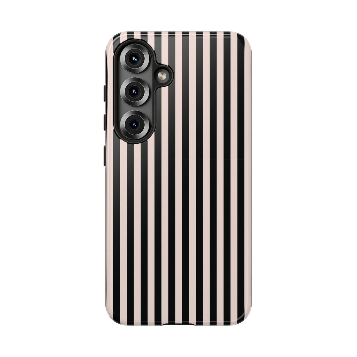Stripe Tease | Pink & Black Striped Galaxy Case